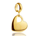 Gold Plated Heart Cut-Out Charm for Echo Wrap Bracelets